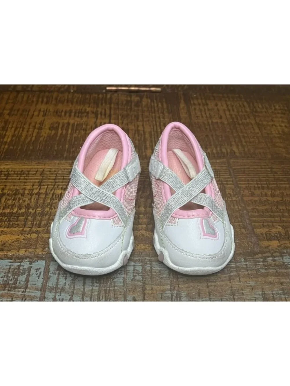 3 Pairs of Baby Girls Brown Floral Size 2 Shoes Booties